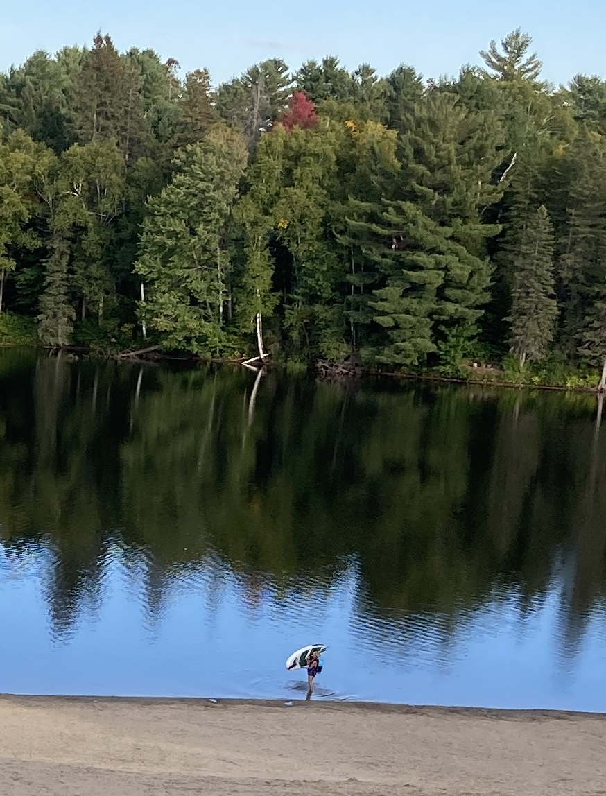 One Paddle Board One Red Pine